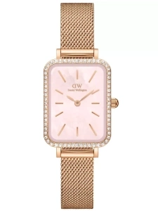 ZEGAREK DAMSKI DANIEL WELLINGTON Quadro Lumine Bezel Melrose Pink DW00100669 + BOX (zw519j)