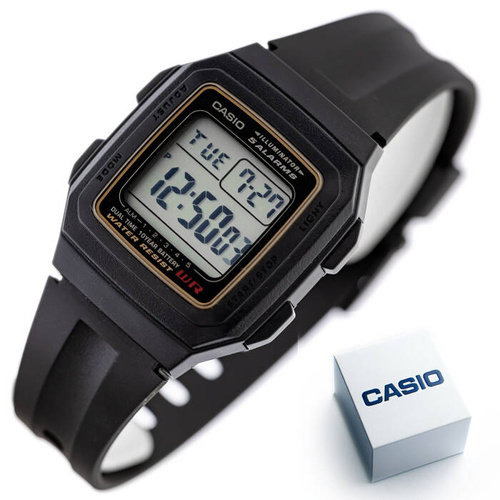 ZEGAREK MĘSKI CASIO F-201WA-9A (zd164a) - KLASYKA + BOX