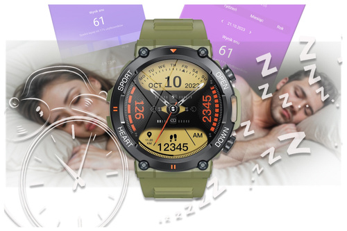 SMARTWATCH MĘSKI GRAVITY GT7-3 PRO - WYKONYWANIE POŁĄCZEŃ, PULSOKSYMETR (sg018c)