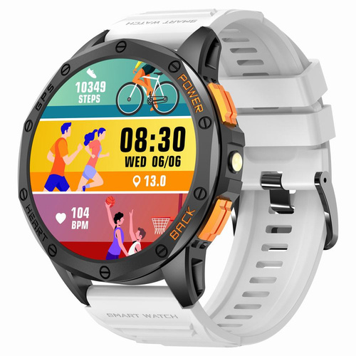 SMARTWATCH MĘSKI GRAVITY GT24-2 - LATARKA, DODATKOWY PASEK  (sg033b)