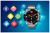 SMARTWATCH MĘSKI GRAVITY GT4-3 - WYKONYWANIE POŁĄCZEŃ, KROKOMIERZ (sg023c)