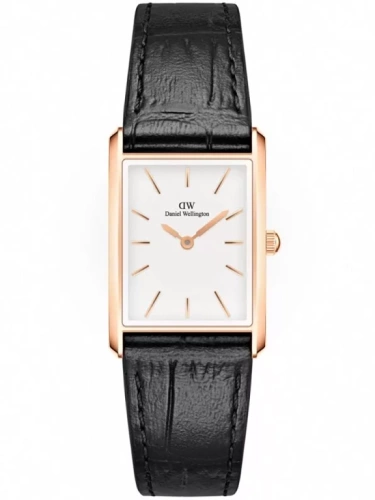 ZEGAREK DAMSKI DANIEL WELLINGTON Bound Black Crocodile Rose Gold  DW00100693 + BOX