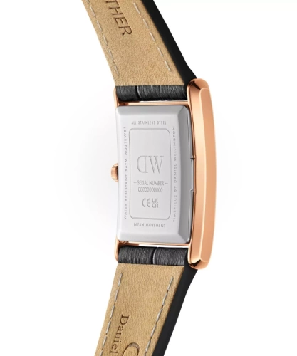 ZEGAREK DAMSKI DANIEL WELLINGTON Bound Black Crocodile Rose Gold  DW00100693 + BOX