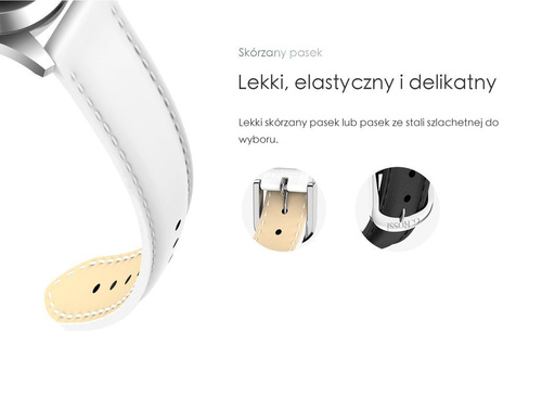 SMARTWATCH DAMSKI G. Rossi SW017-8 silver/white (sg011b)
