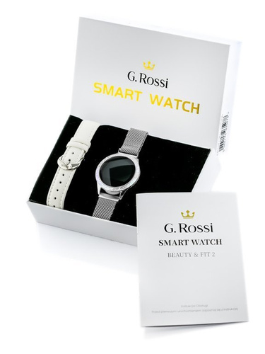SMARTWATCH G. Rossi G.RSWBF2-3C1-2 silver/black + dodatkowy PASEK (sg002b)