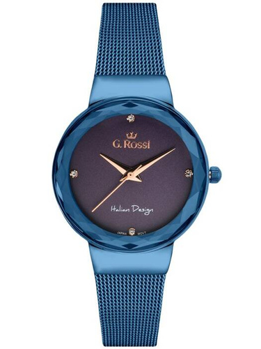 ZEGAREK G. ROSSI - 11184B-6F3 (zg785f) blue/violet + BOX