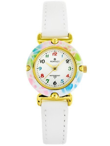 ZEGAREK DZIECIĘCY PERFECT LP152-04 - KOMUNIJNY - biały (zp811c)