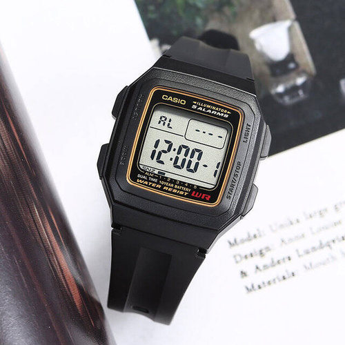 ZEGAREK MĘSKI CASIO F-201WA-9A (zd164a) - KLASYKA + BOX