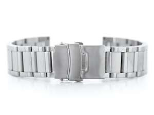 Bransoleta Pacific Model 10 solid - srebrna 24mm