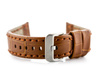 Pasek skórzany do zegarka W49 - camel - 24mm