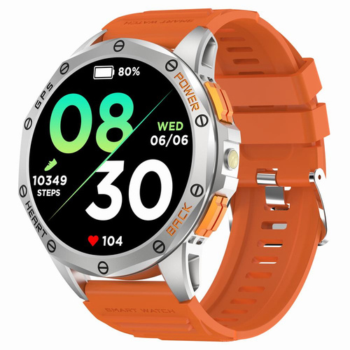SMARTWATCH MĘSKI GRAVITY GT24-4 - LATARKA, DODATKOWY PASEK  (sg033d)