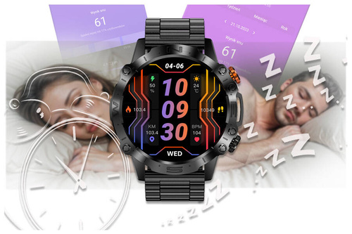 SMARTWATCH MĘSKI GRAVITY GT20-1 - AMOLED, DODATKOWY PASEK (sg024a)