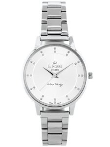 ZEGAREK G. ROSSI - C11715B-3C1 (zg777a) silver + BOX