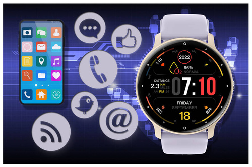 SMARTWATCH UNISEX GRAVITY GT1-8 PRO - ROZMOWY BLUETOOTH, DODATKOWY PASEK (sg027h)