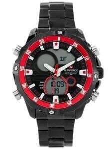 ZEGAREK MĘSKI NAVIFORCE CIRRUS (zn010e)- black/red