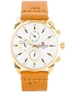 ZEGAREK MĘSKI NAVIFORCE - NF9148 (zn085b) gold + BOX